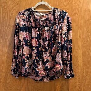 Lucky Brand Multicolor Floral Blouse